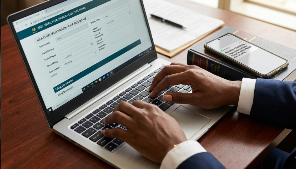 digital court filing system Nigeria e-filing online payment