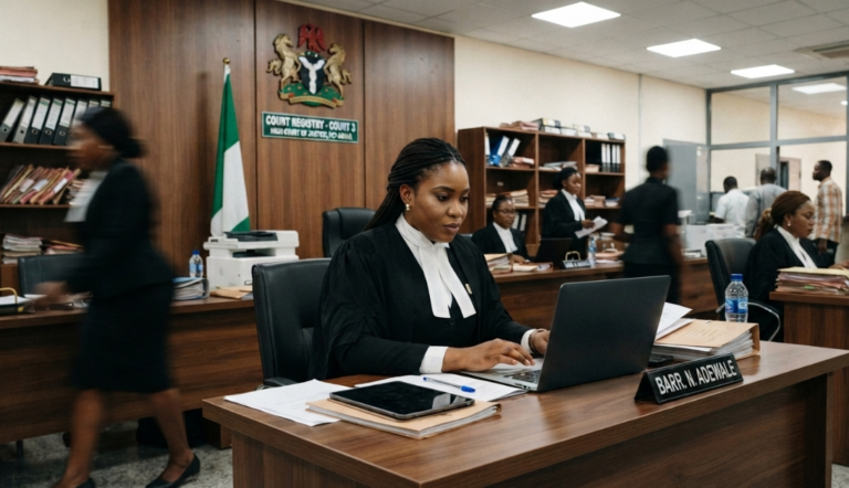 judicial information systems Nigeria courtroom digital filing