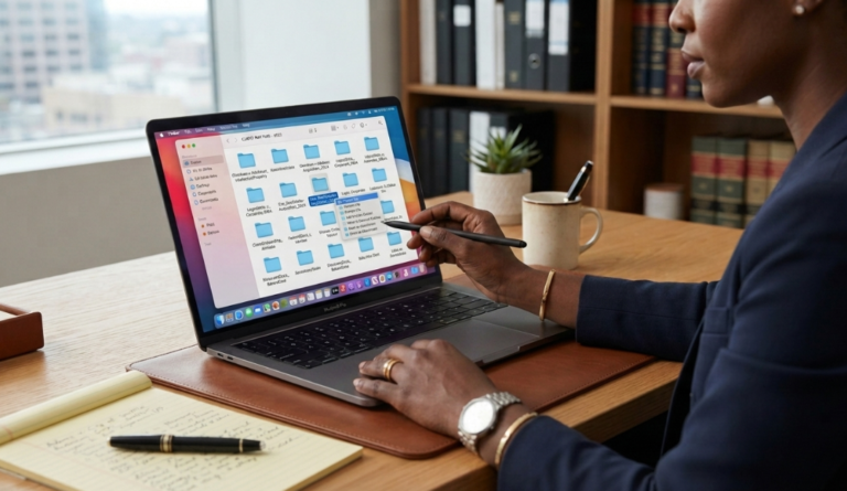 how to organize court files digitally on laptop